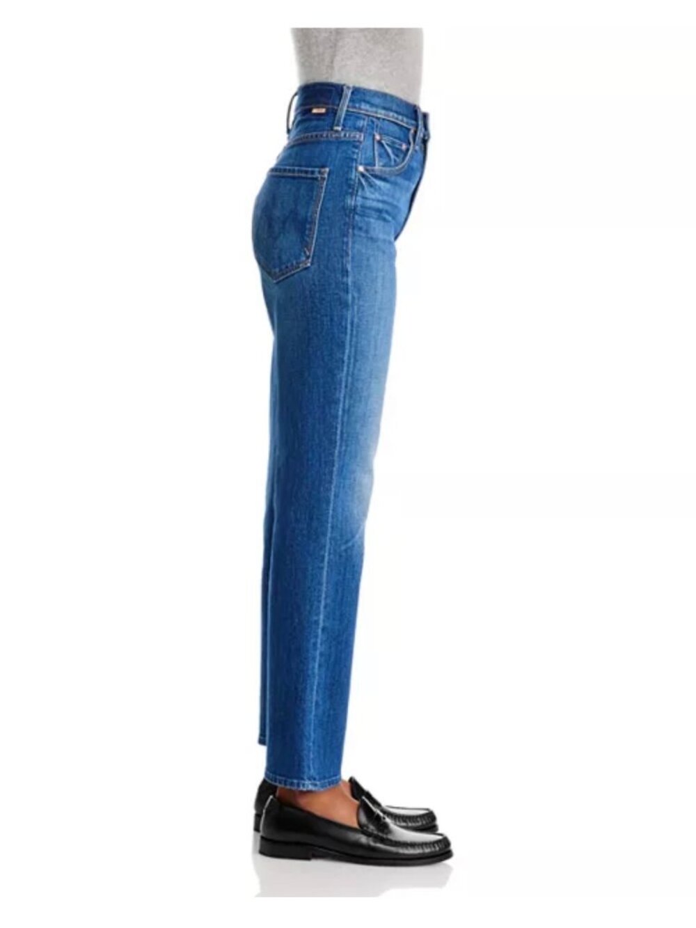 MOTHER The Scooter High Rise Ankle Bootcut Jeans It's A Small World Size 27 - Picture 4 of 16
